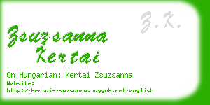 zsuzsanna kertai business card